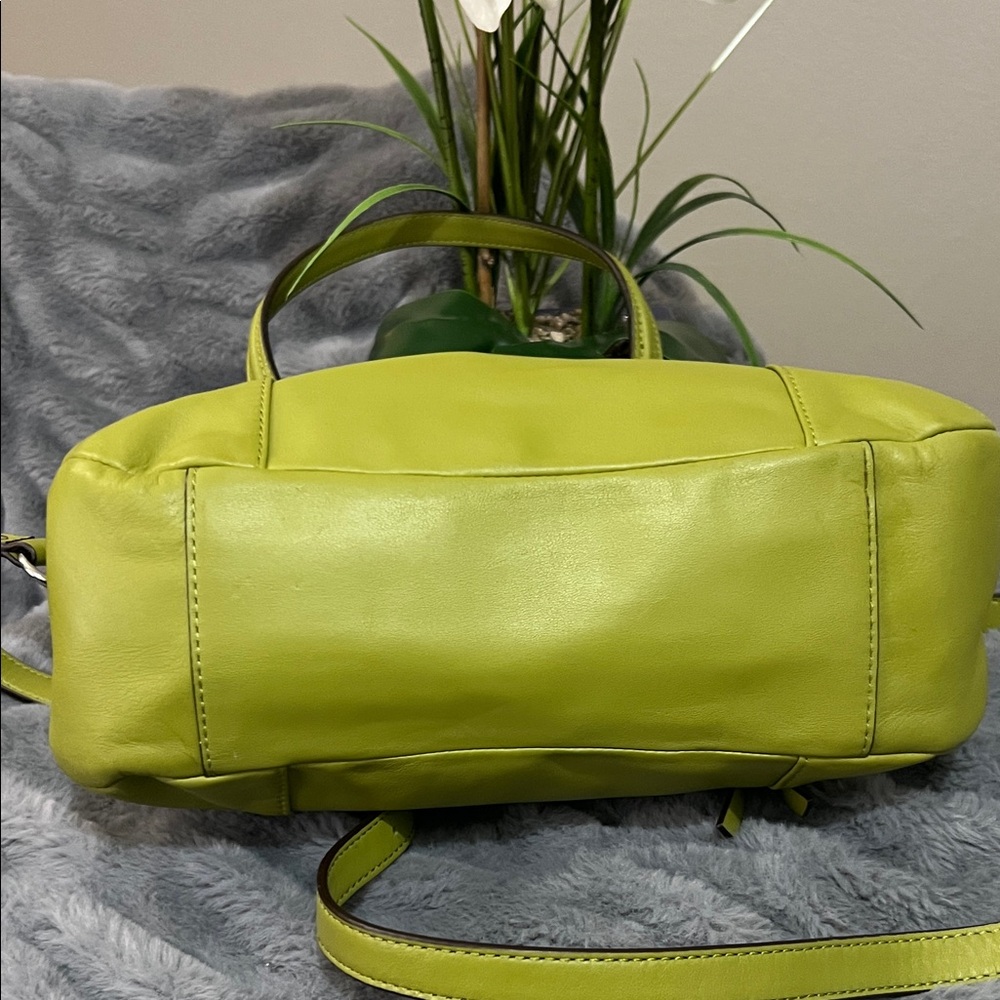 Coach Lime Green Leather Daisy Spectator Satchel Bag - Picture 7 of 12